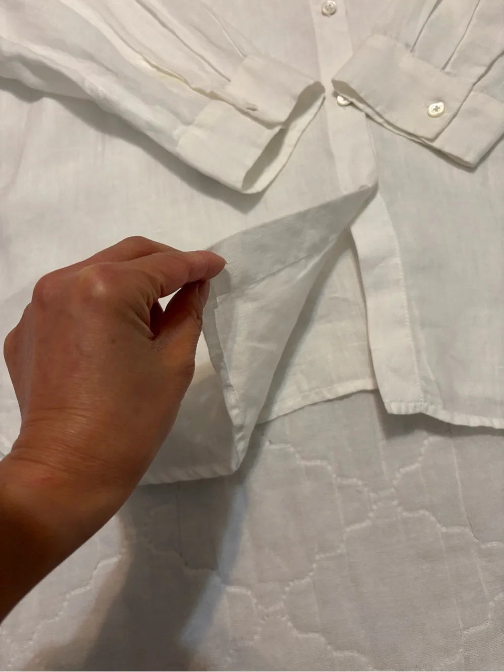 J. Jill 100 % Linen Easy Button Front  Shirt Blouse Top Capsule Size M Medium - Picture 7 of 13